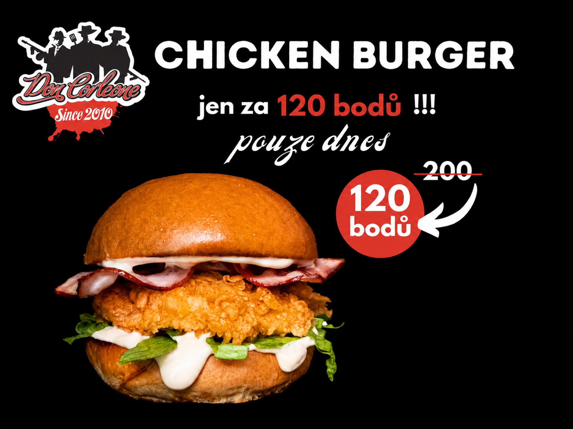 Chicken Burger 120 bodů HDH