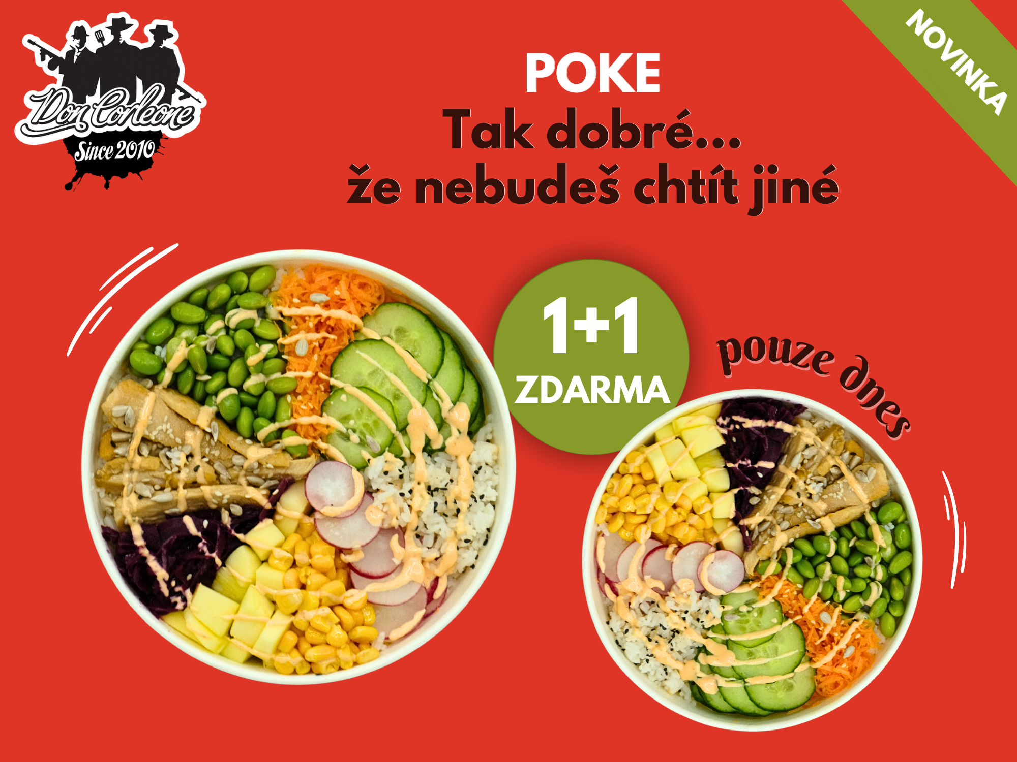 Poke Bowl 1+1 Zdarma