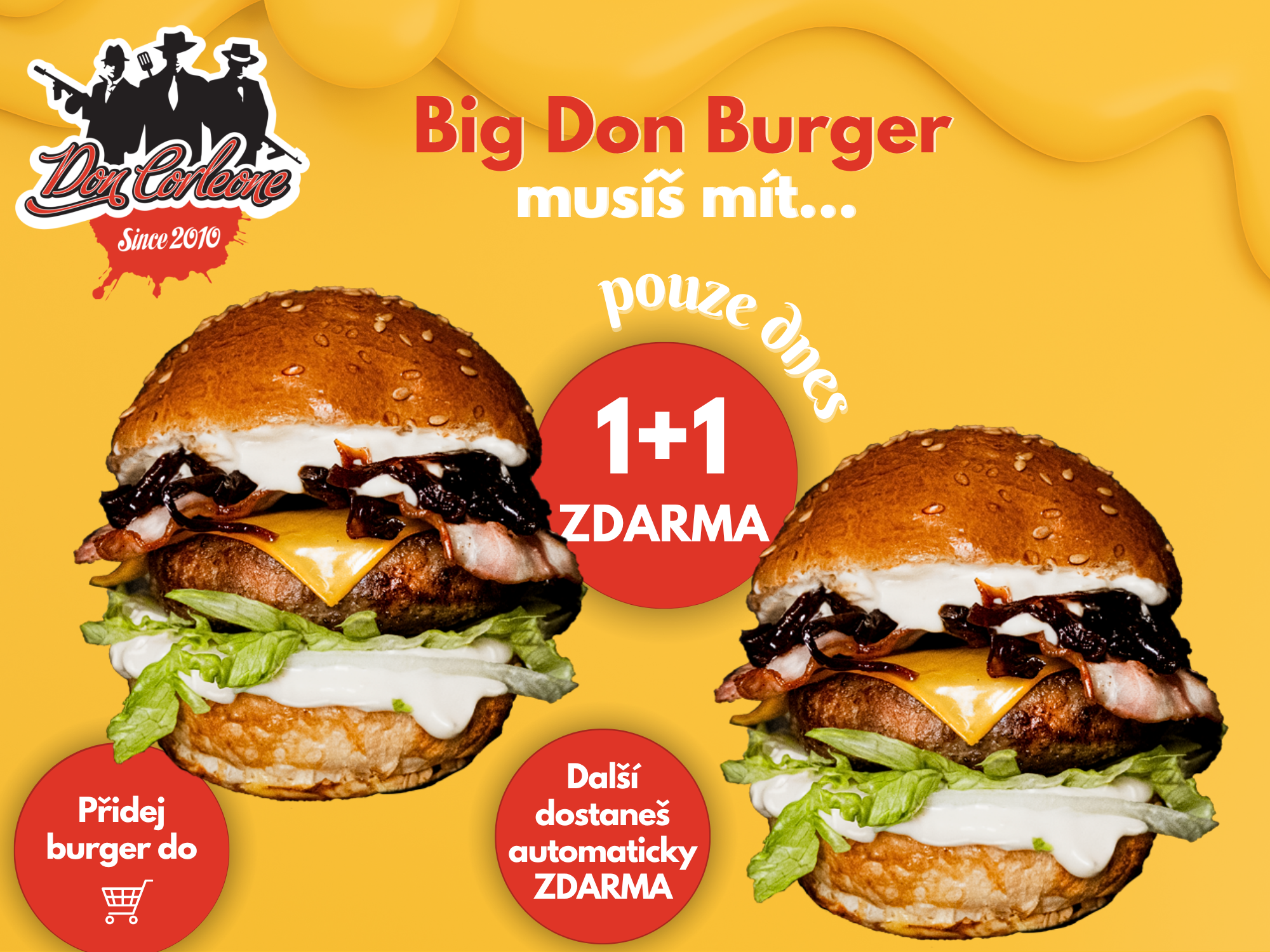Akce - Big Don Burger 1+1 Zdarma