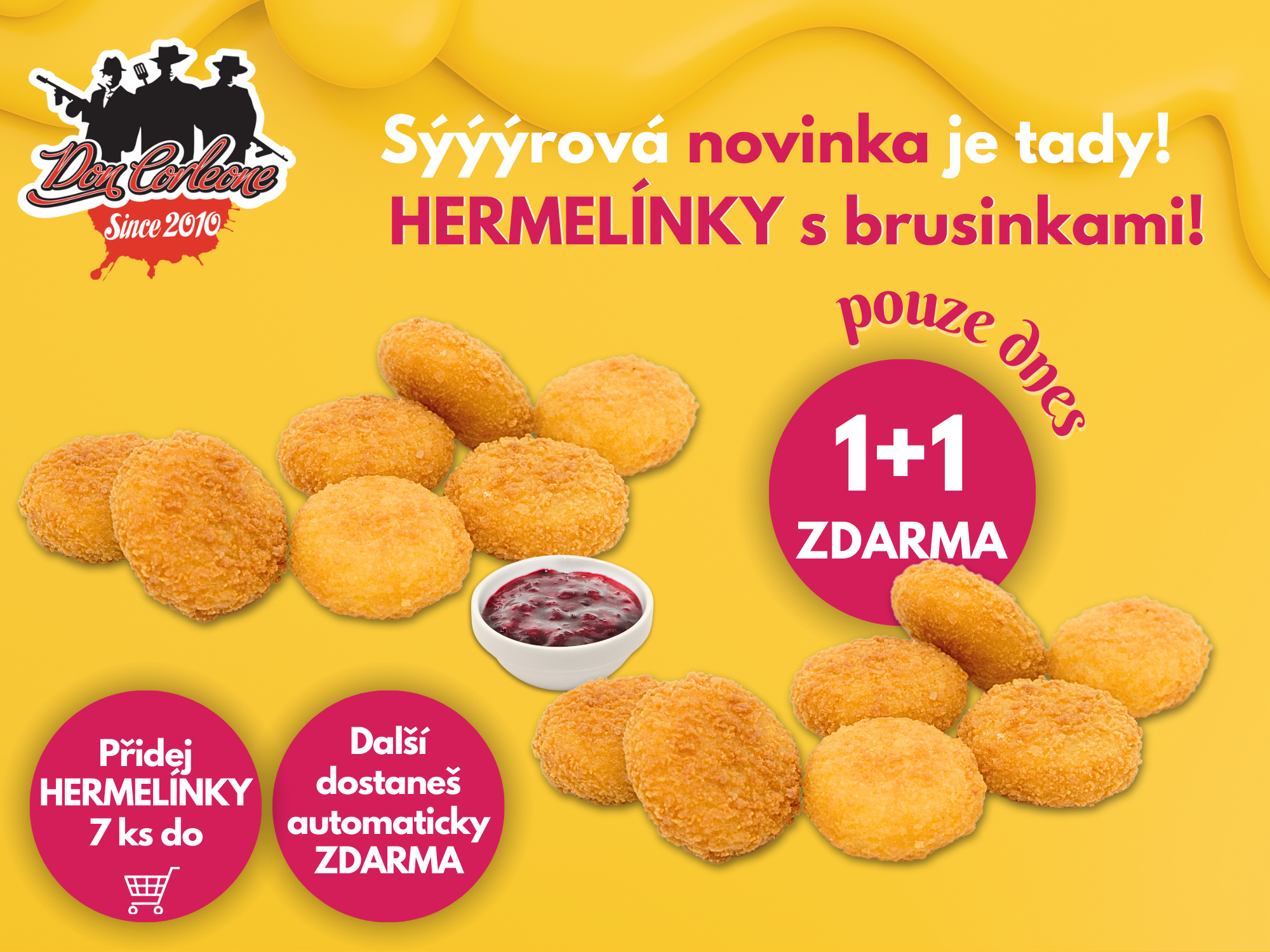 Hermelínky 7 ks 1+1 Zdarma