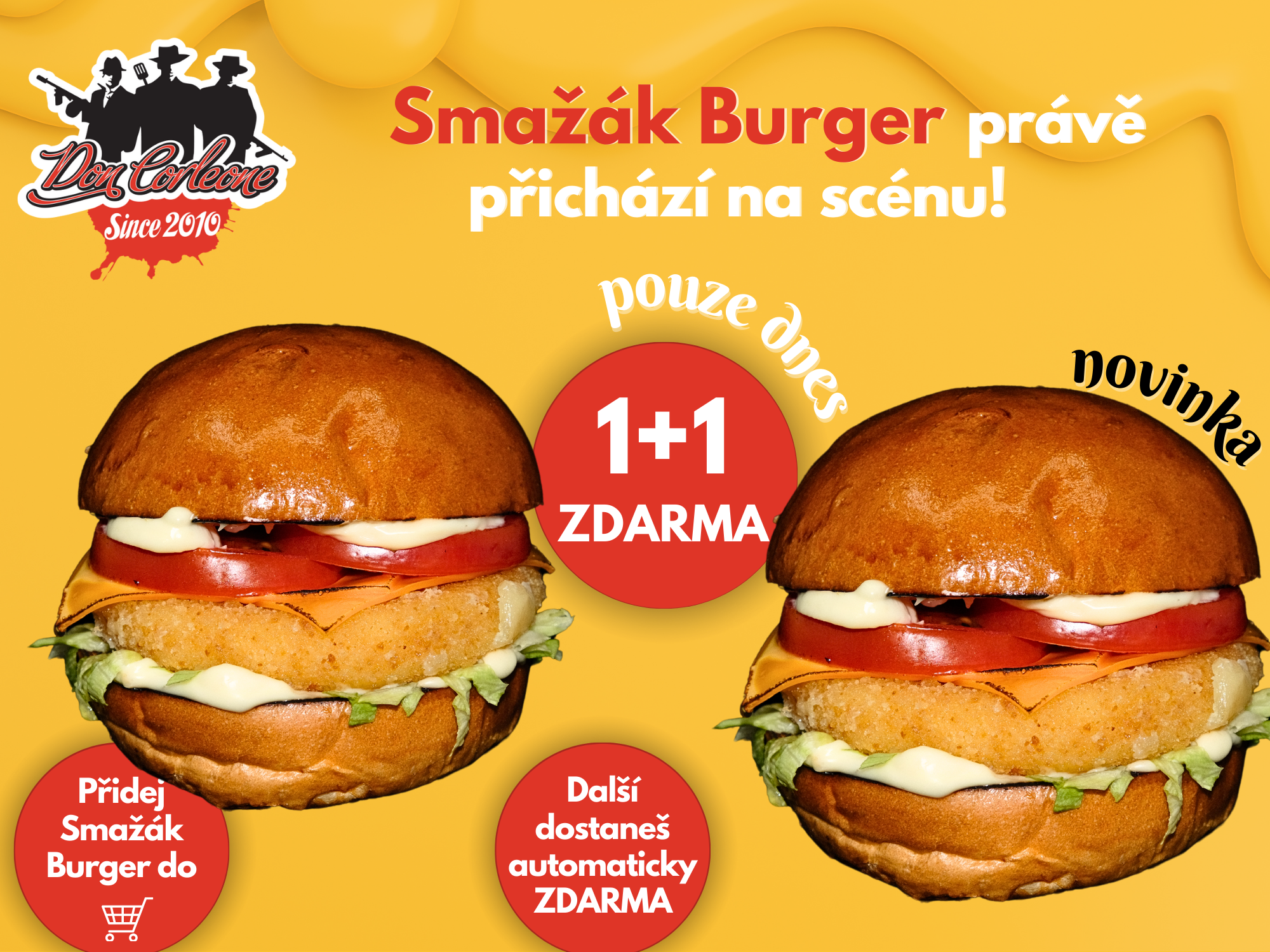 Smažák Burger 1+1 Zdarma