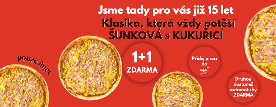 Šunková s kukuřicí 1+1 Zdarma