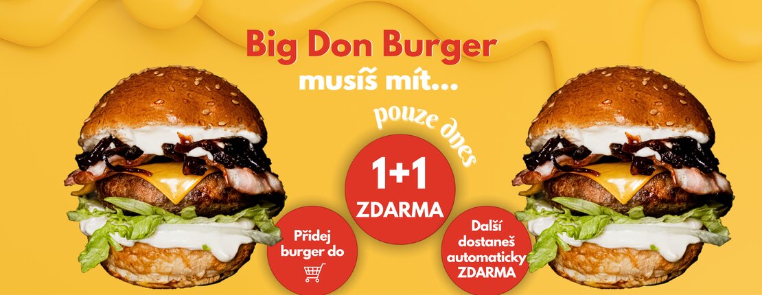 Akce - Big Don Burger 1+1 ZDARMA
