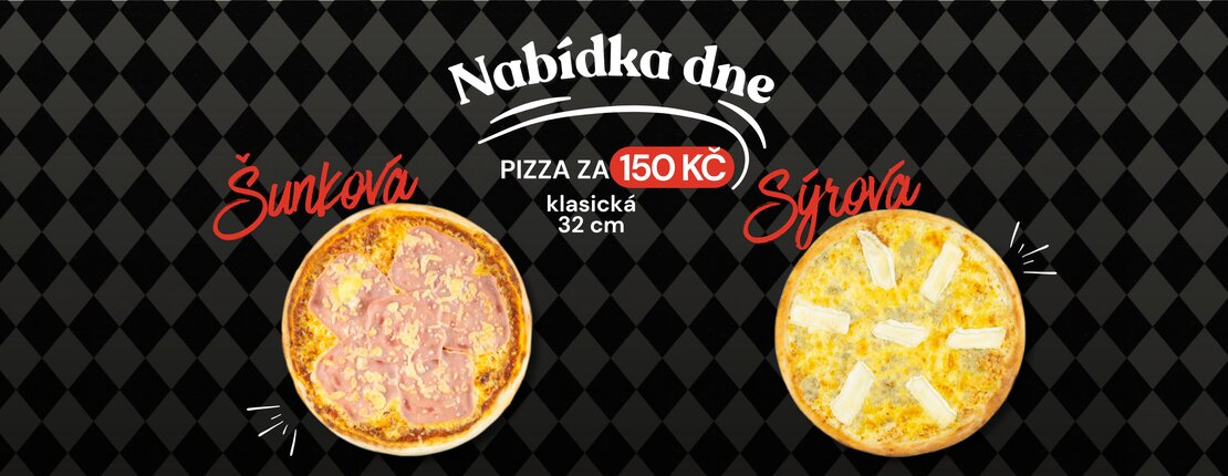 Nabídka dne - Pizza za 150