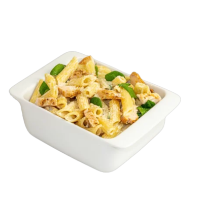 Penne Pollo con Spinaci