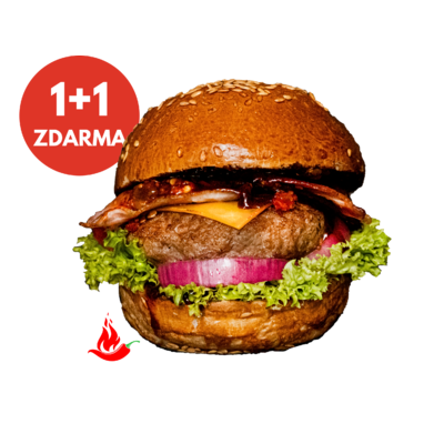 BBQ Bacon Burger 1+1 ZDARMA