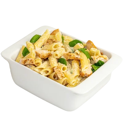 Penne Pollo con Spinaci