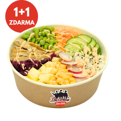 Poke Bowl - kuřecí (460 g) 1+1 ZDARMA Poke Bowl - kuřecí (460 g) 1+1 ZDARMA